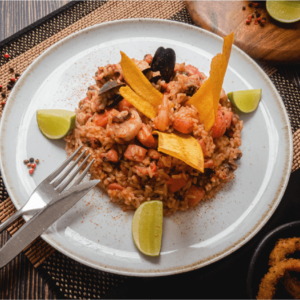 Arroz Marinero <br> 2 porciones – 10 Min.