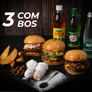 Combo Hamburguesas (x3) <br> Postre de Regalo